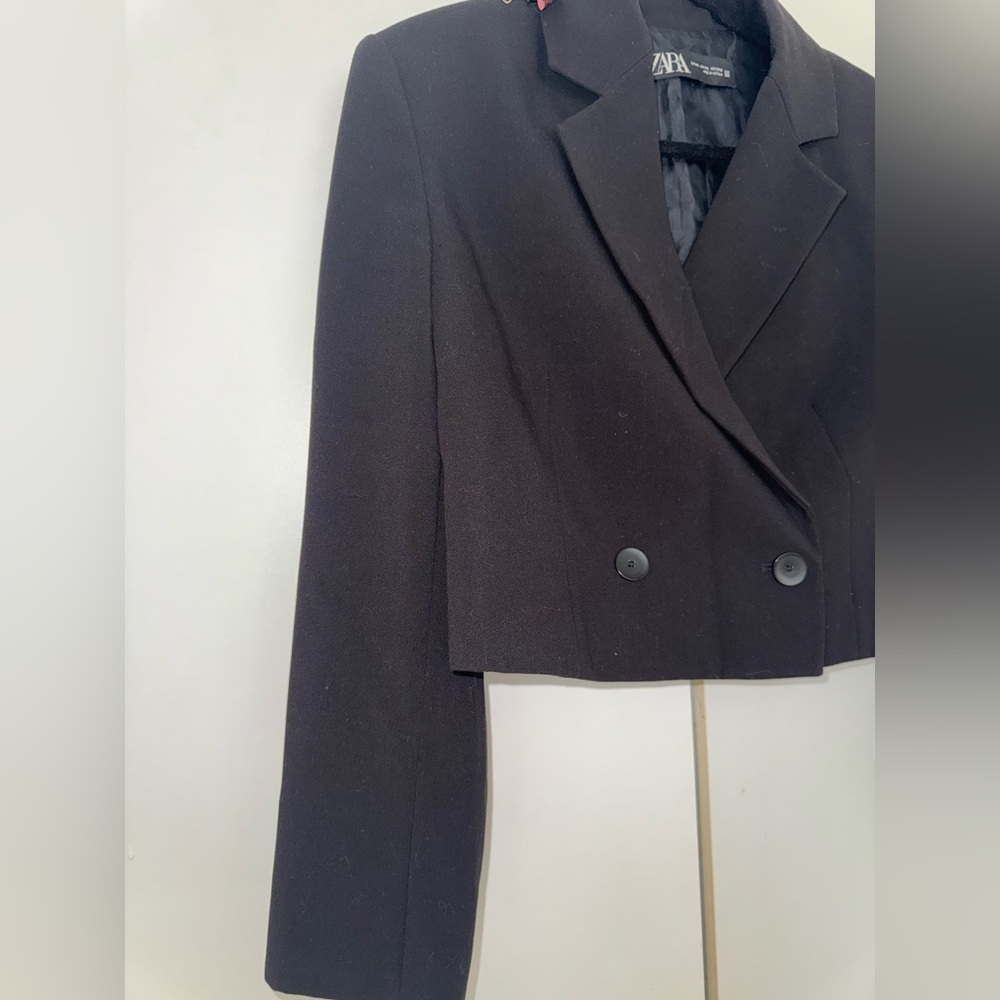 Zara Black Tailored Blazer Jacket